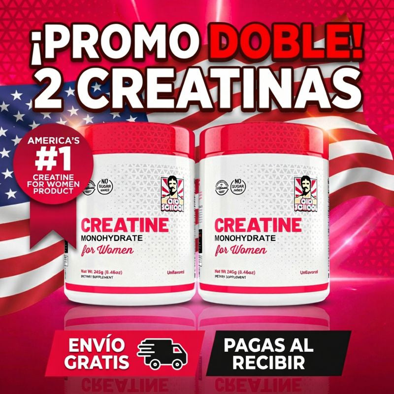 Pack x2 Creatina Monohidratada para Mujer