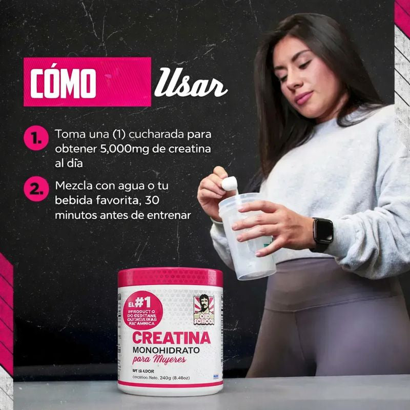 Pack x2 Creatina Monohidratada para Mujer